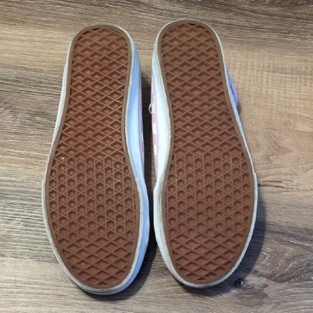Vans Lavender and White Checkered Sneakers - Picture 5 of 5